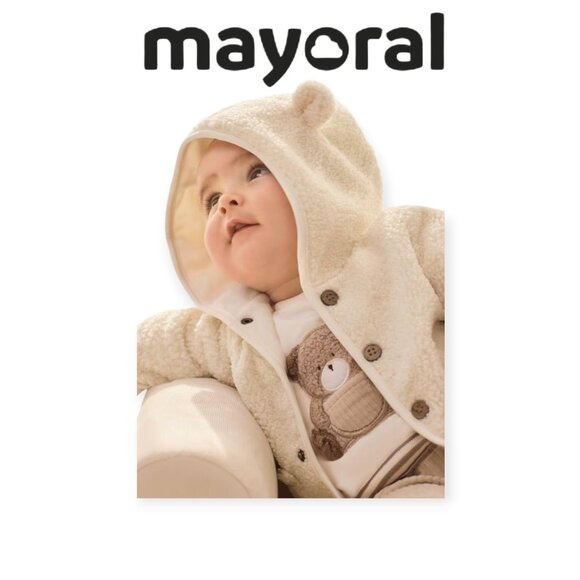 Mayoral Fleece Hoodie size 12 months NWT - Picture 1 of 10